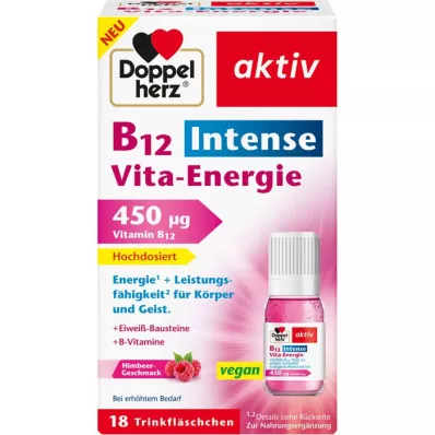 DOPPELHERZ B12 Intense Vita-Energie Trinkfl., 18 uds