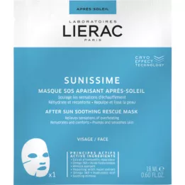 LIERAC Sunissime Calmante After Sun SOS Mascarilla, 1X18 ml