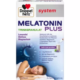 DOPPELHERZ Melatonina Plus Trinkgranulat sistema Btl, 30 uds