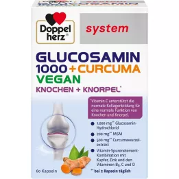 DOPPELHERZ Glucosamina 1000+Curcuma vegana syst.Kps., 60 uds