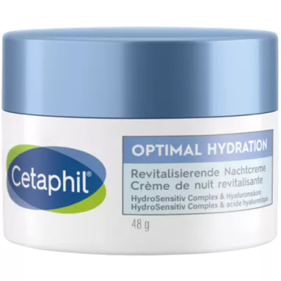 CETAPHIL Crema de Noche Revitalizante Hidratación Óptima, 48 g