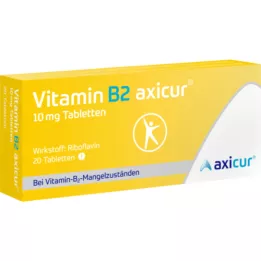 VITAMIN B2 AXICUR 10 mg comprimidos, 20 uds