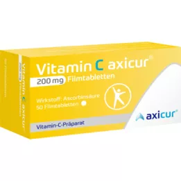 VITAMIN C AXICUR 200 mg comprimidos recubiertos con película, 50 uds