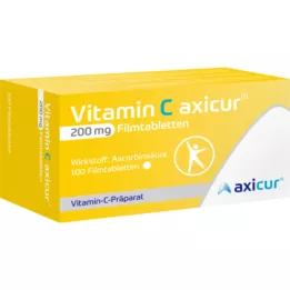 VITAMIN C AXICUR 200 mg comprimidos recubiertos con película, 100 uds