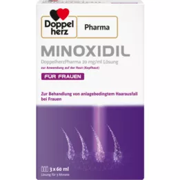 MINOXIDIL DoppelherzPhar.20mg/ml Solución Cutánea Mujer, 3X60 ml