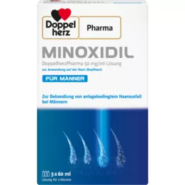 MINOXIDIL DoppelherzPhar.50mg/ml Solución Cutánea Hombre, 3X60 ml