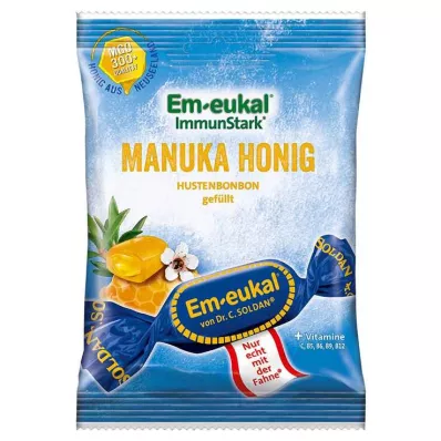 EM-EUKAL Caramelos azucarados rellenos de miel de Manuka, 75 g