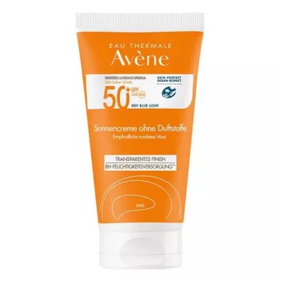 Crema solar Avene SPF 50 + sin fragancia, 50 ml