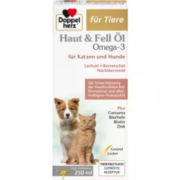 DOPPELHERZ para la piel de los animales&amp;Aceite para pieles de perros/gatos, 250 ml