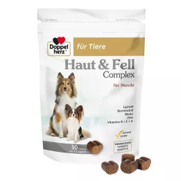 DOPPELHERZ para la piel de los animales&amp;Fur Compl.Chews f.dogs, 30 pcs