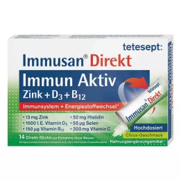 TETESEPT Immusan Direkt Zinc+D3+B12 Granulado, 14 uds