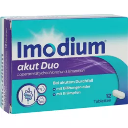 IMODIUM akut Duo 2 mg/125 mg comprimidos, 12 uds