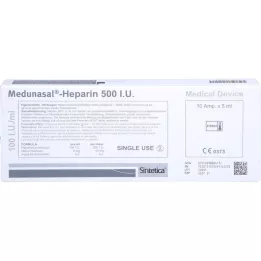 MEDUNASAL-Heparina 500 U.I. Ampollas, 10X5 ml