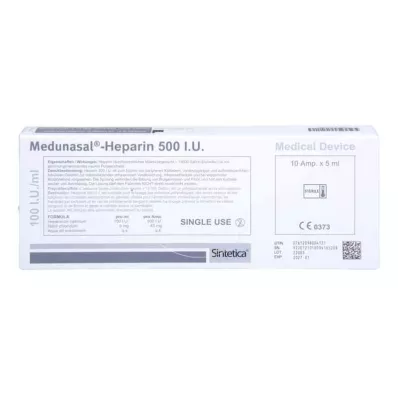 Heparina medunasal 500 U.I.Ampollas, 10X5 ml