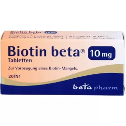 BIOTIN BETA 10 mg comprimidos, 20 uds