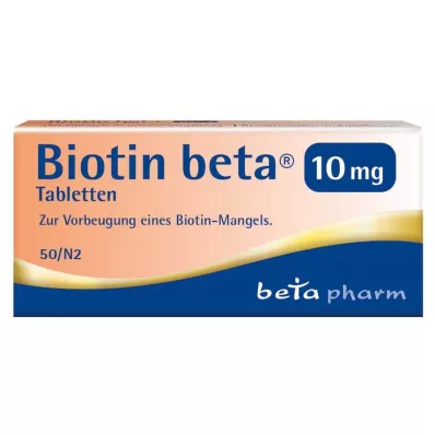 BIOTIN BETA 10 mg comprimidos, 50 uds