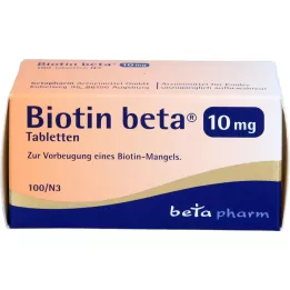 BIOTIN BETA 10 mg comprimidos, 100 uds