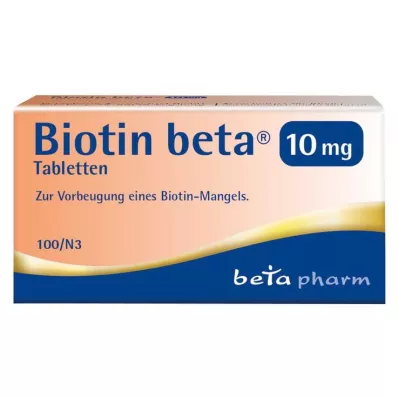 BIOTIN BETA 10 mg comprimidos, 100 uds