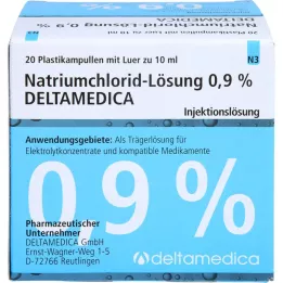 NATRIUMCHLORID-Solución 0,9% Deltamedica Luer Pl., 20X10 ml