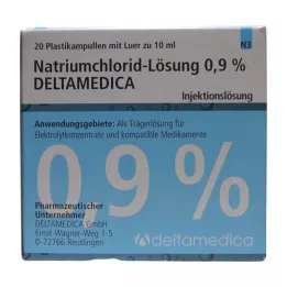 NATRIUMCHLORID-Solución 0,9% Deltamedica Luer Pl., 20X10 ml