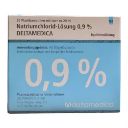NATRIUMCHLORID-Solución 0,9% Deltamedica Luer Pl., 20X20 ml