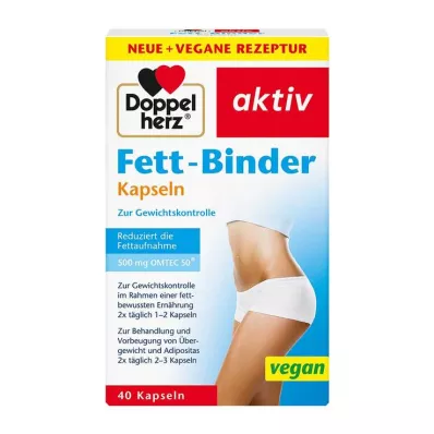 DOPPELHERZ Cápsulas Fat Binder, 40 uds