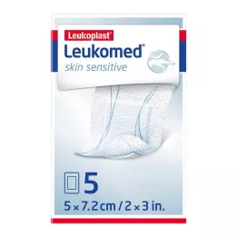 LEUKOMED estéril sensible a la piel 5x7,2 cm, 5 uds