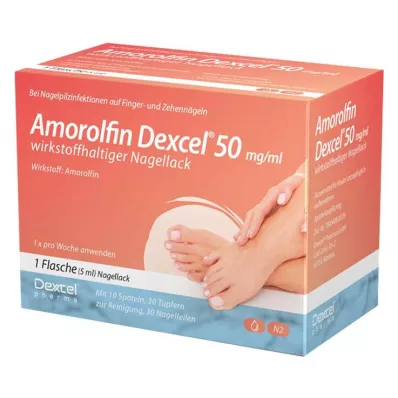 Amorolfin Dexcel® 50 mg/ml esmalte de uñas activo, 5 ml