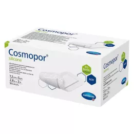 COSMOPOR apósito de silicona para heridas 5x7,2 cm, 50 uds