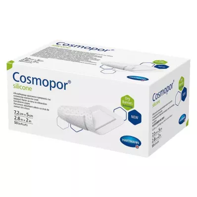 Apósito para heridas de silicona Cosmopor® 5x7,2 cm, 50 piezas