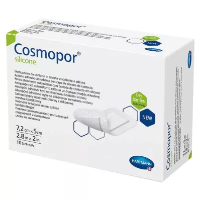 Apósito para heridas de silicona Cosmopor® 5x7,2 cm, 10 piezas