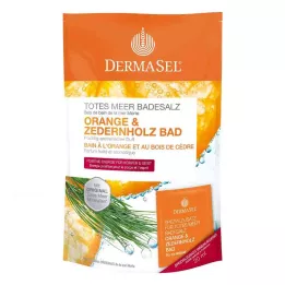 DERMASEL Sales de baño del Mar Muerto Naranja & Cedro, 1 p