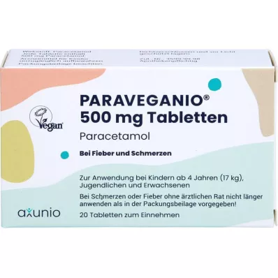 PARAVEGANIO 500 mg comprimidos, 20 uds