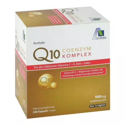 Coenzima Q10 100 mg cápsulas + vitaminas + minerales, 240 st