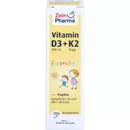 VITAMIN D3+K2 MK-7 todo trans Goteo familiar, 20 ml