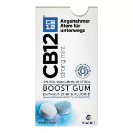 CB12 chicle boost menta fuerte, 10 uds