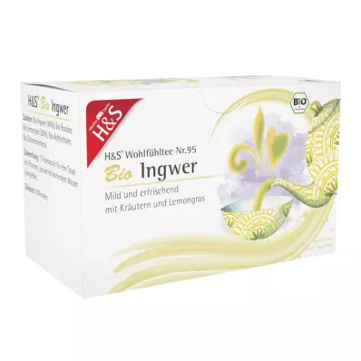 H&S Bolsa filtrante de jengibre orgánico, 20X2 g H&S Bolsa filtrante de jengibre orgánico, 20X2 g