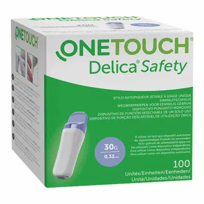 Dispositivo de punción desechable One Touch Delica Safety 30 g, 100 st