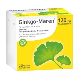 GINKGO-MAREN 120 mg comprimidos recubiertos con película, 200 uds