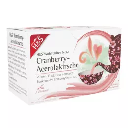 H&amp;S Arándano-Acerola Cereza con Vitamina C Fbtl., 20X2,8 g