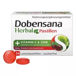 DOBENSANA Pasta de cerezas a base de hierbas Vit.C &amp; Pasta de zinc, 36 uds