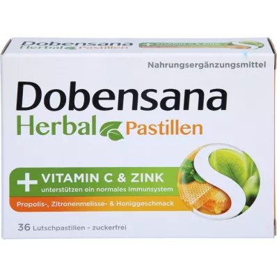 DOBENSANA Pasta de Miel de Hierbas Vit.C &amp; Pasta de Zinc, 36 uds