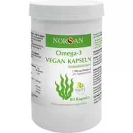 NORSAN Omega-3 cápsulas veganas, 80 uds