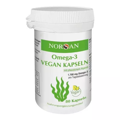 Norsan Omega-3 cápsulas veganas, 80 piezas