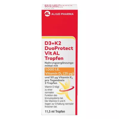 D3+K2 DuoProtect Vit AL 1000 U.I./50 µg gotas, 11,5 ml