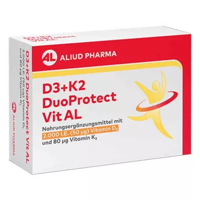 D3+K2 Duoprotect Vit AL 4000 UI/80 Μg cápsulas (30 piezas)