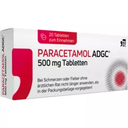 PARACETAMOL ADGC 500 mg comprimidos, 20 uds