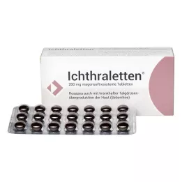 ICHTHRALETTEN 200 mg comprimidos con cubierta entérica, 84 uds