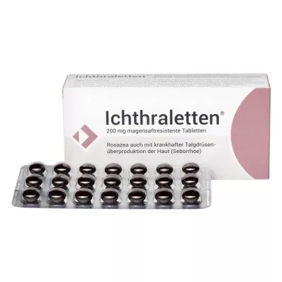Ichthraletten® comprimidos de 200 mg para la rosácea, 84 piezas