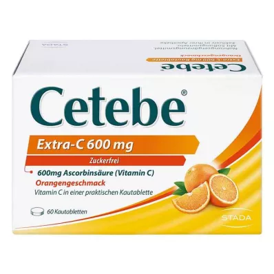 CETEBE Extra-C 600 mg Comprimidos Masticables, 60 uds CETEBE Extra-C 600 mg Comprimidos Masticables, 60 uds